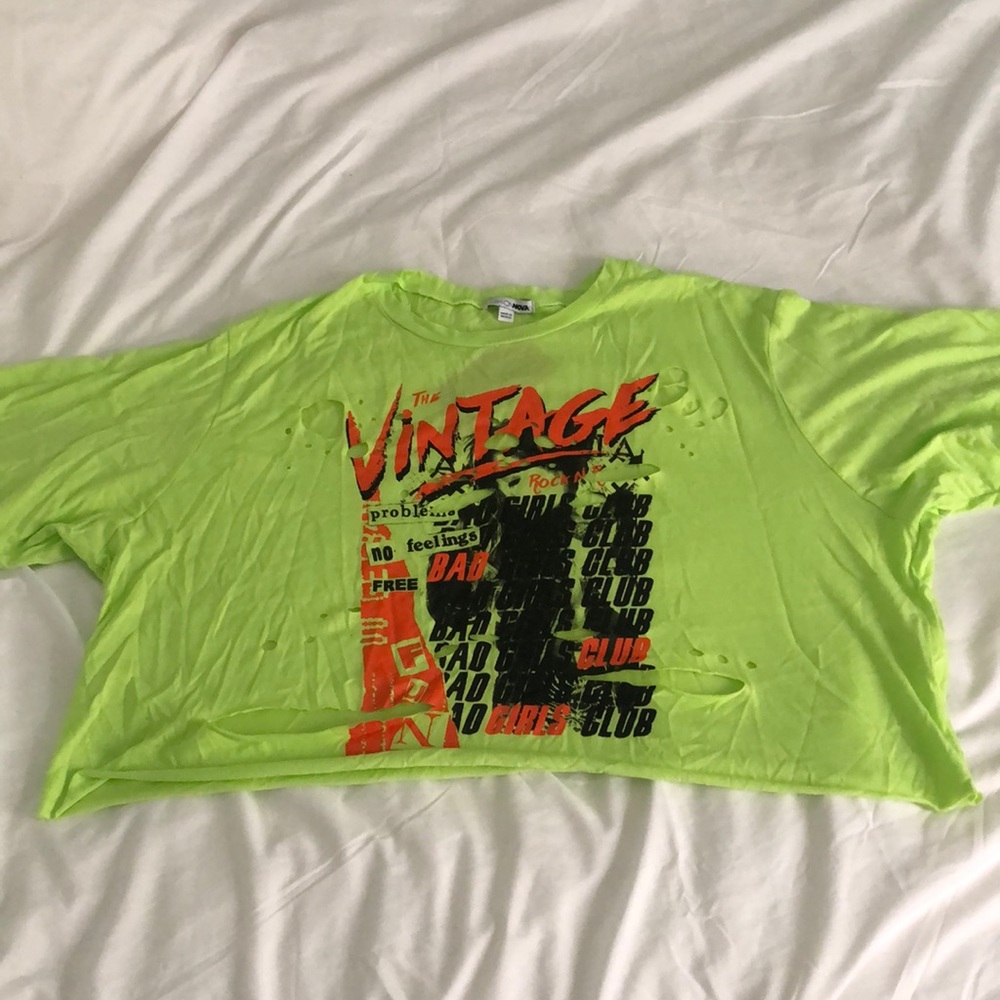 Green Crop Top